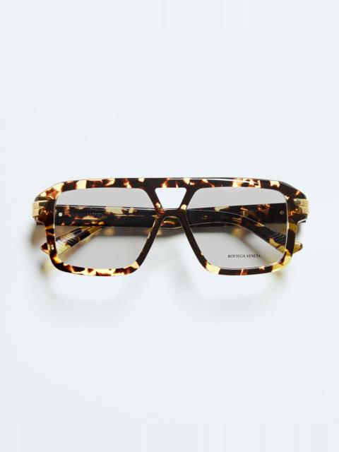 Bottega Veneta BV1491O Mitre Aviator Eyeglasses