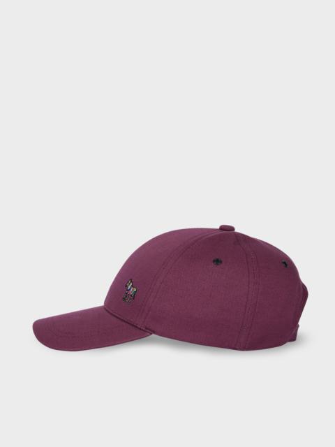 Paul Smith Purple Zebra Logo Baseball Cap