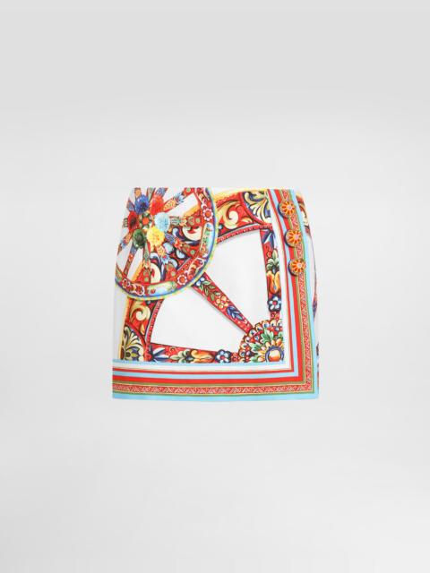 Dolce & Gabbana Carretto-print fabric miniskirt