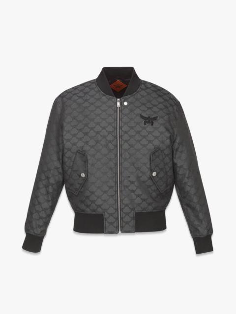 MCM Bomber Jacket in Lauretos Denim Jacquard