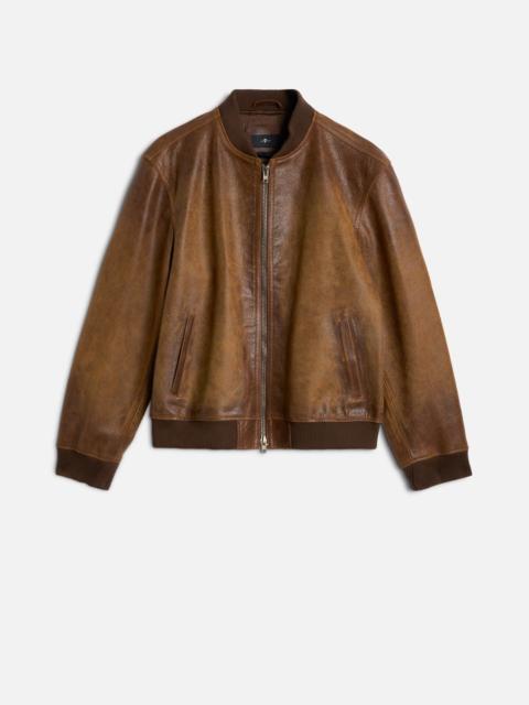 7 For All Mankind BOMBER JACKET in Leather Pecan