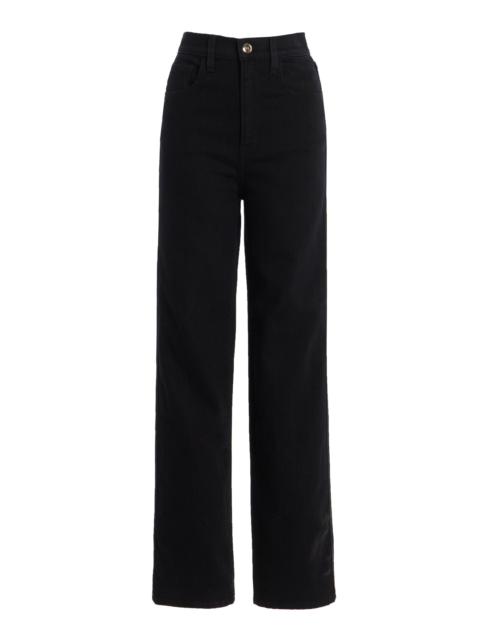 RÙADH Exclusive The Kerr Stretch Ultra-High Straight-Leg Jeans black