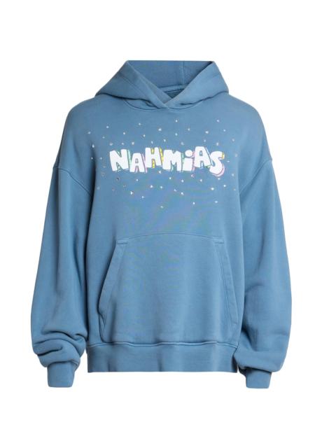 NAHMIAS Men's Daydreaming Flower Trip Hoodie - Steel Blue