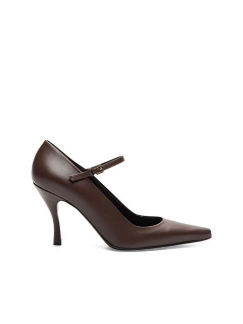 Loulou de Saison 85mm Carey leather pumps