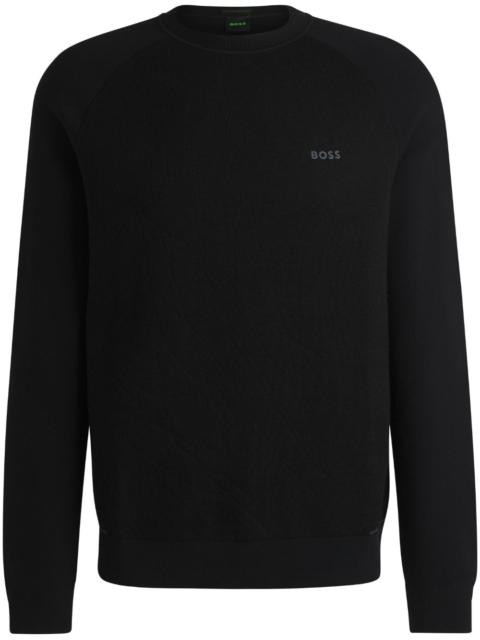 logo-rubberized sweatshirt