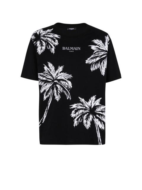 Vintage Balmain T-shirt with palm tree print