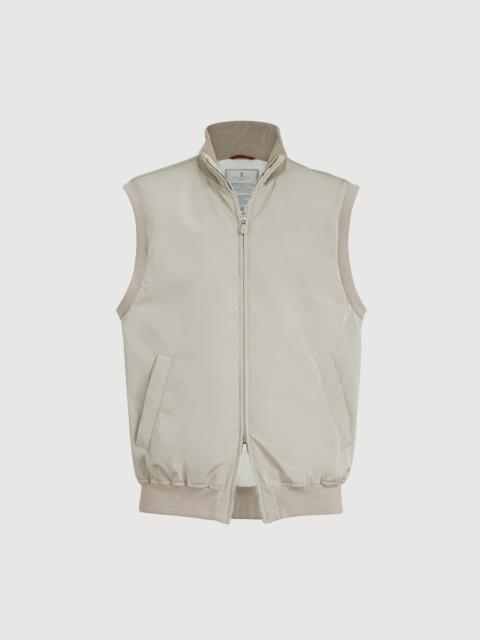 Brunello Cucinelli Bonded nylon vest with Thermore® padding