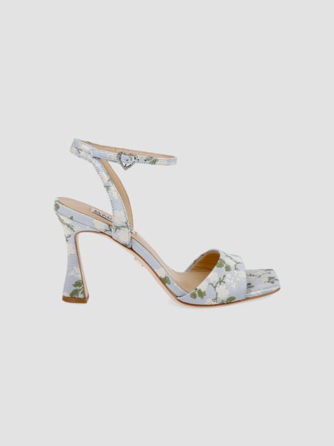 BADGLEY MISCHKA Women's Cady Leather High-Heel Sandals - Mist Blue