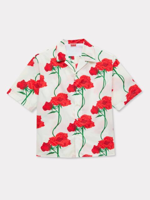 KENZO 'KENZO Archive Rose' hawaiian short sleeve shirt in cotton
