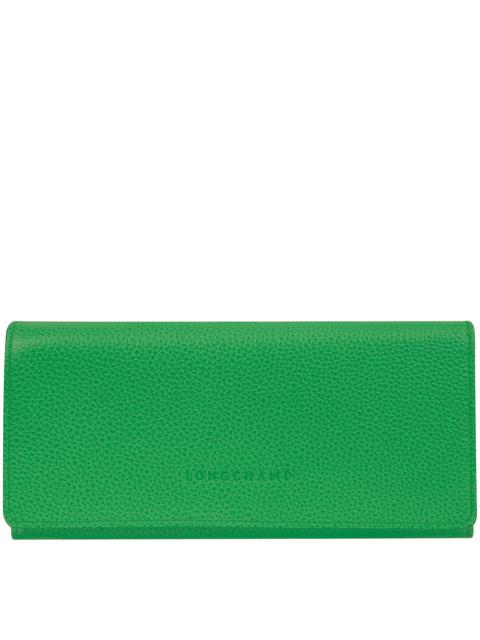 Longchamp Le Foulonné Continental wallet Lawn - Leather