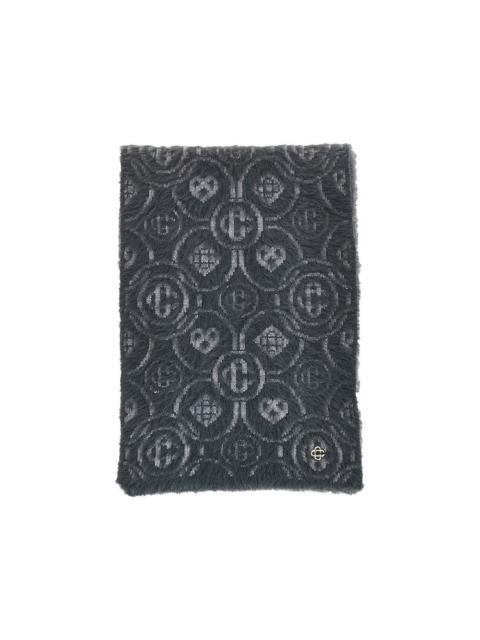 FLUFFY MONOGRAM SCARF