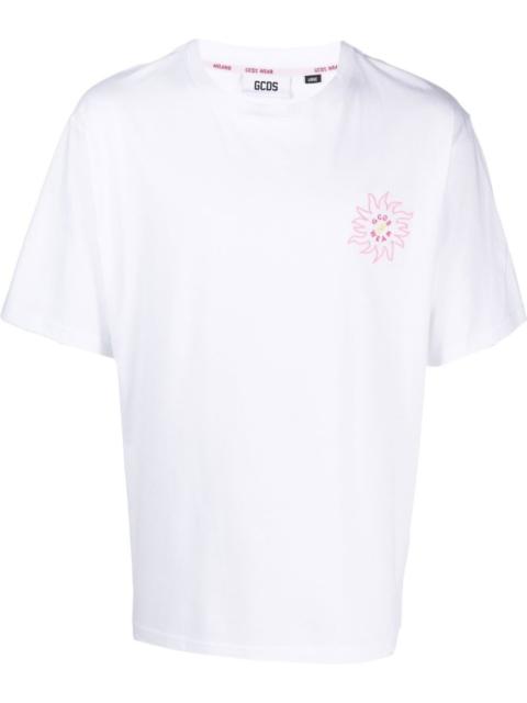 GCDS rear logo-print detail T-shirt