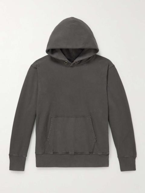 LES TIEN Garment-Dyed Cotton-Jersey Hoodie