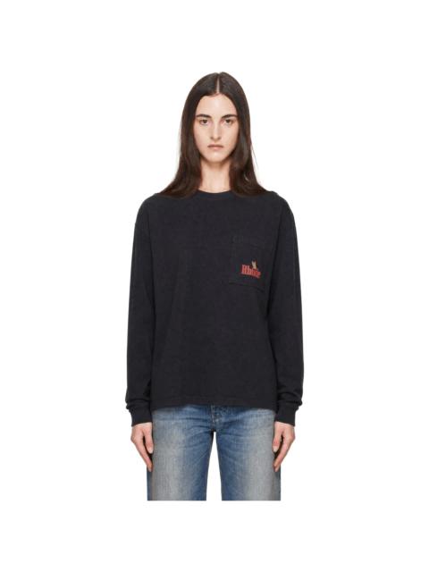 Rhude Black 'Rhude American Spirit' Pocket Long Sleeve T-shirt