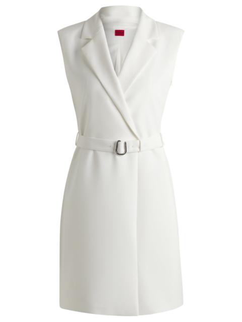 HUGO BLAZER-STYLE DRESS WITH BUCKLED BELT