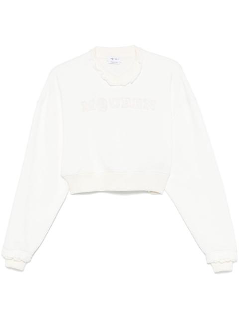 Alexander McQueen cropped sweatshirt
