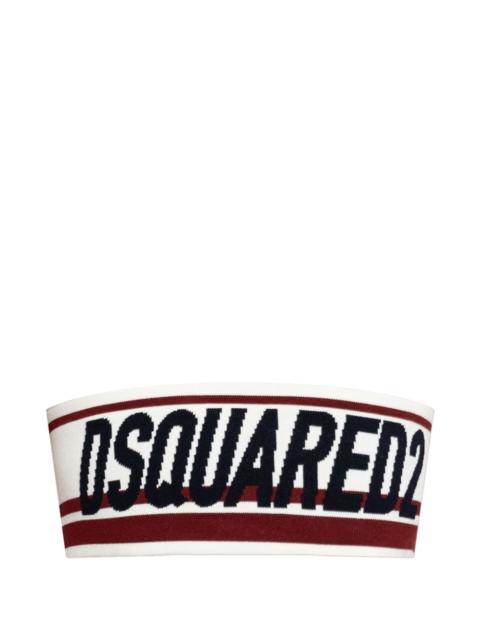 DSQUARED2 striped knitted top