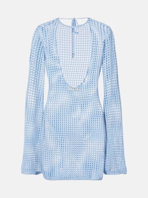 BANANHOT Serena open-knit minidress