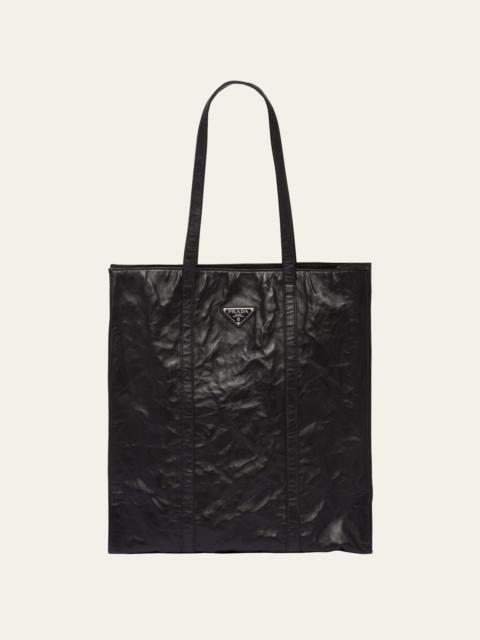 Small Antique Nappa Leather Tote Bag