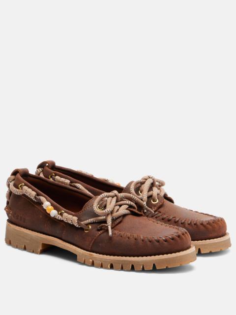 Golden Goose Cruise beaded suede boat shoes