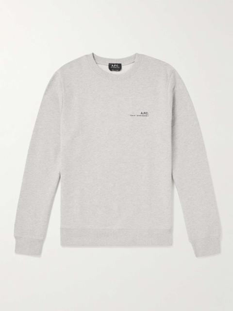 A.P.C. Item Logo-Print Cotton-Jersey Sweatshirt