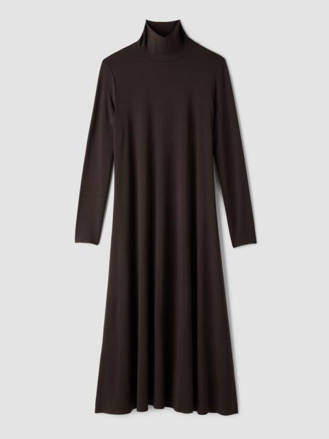 EILEEN FISHER Stretch Jersey Knit Turtleneck Dress