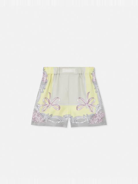 VERSACE Cameo Silk Shorts