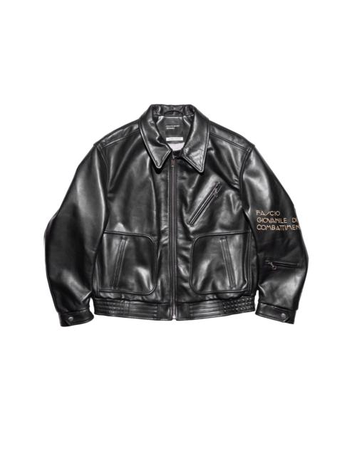 Enfants Riches Déprimés FASCIO COMBATTIMENTO LEATHER JACKET (HOLIDAY EXCLUSIVE)