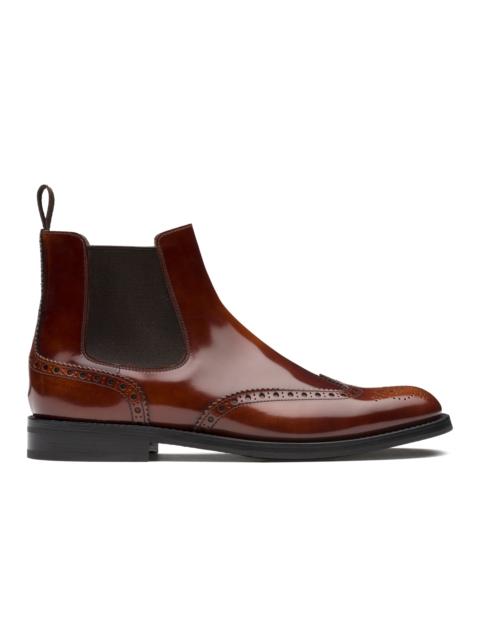 Ketsby wg
Polished Fumè Brogue Chelsea Boot Tabac