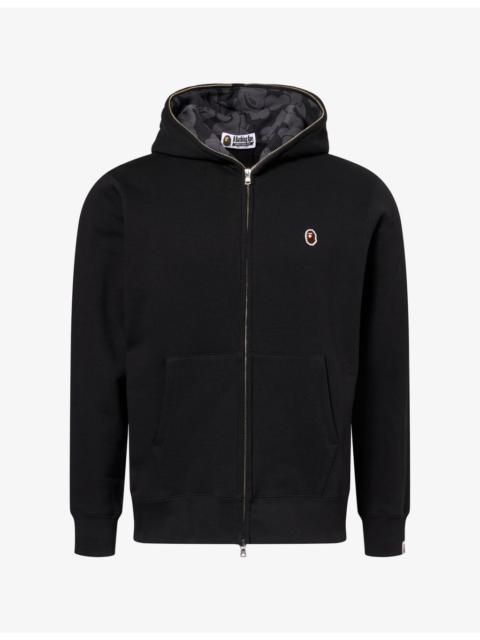 A BATHING APE® One Point Full-Zip Cotton-Jersey Hoody
