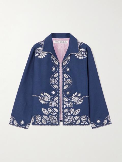 ALIX OF BOHEMIA Francis Harbor Embroidered Silk Jacket
