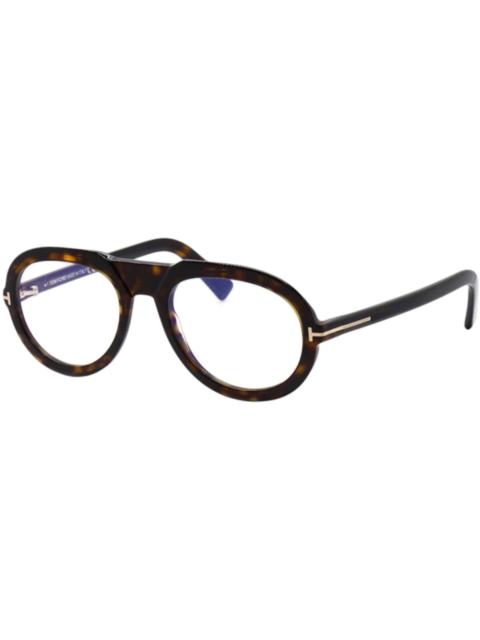 TOM FORD Tom Ford Aviator Eyeglasses Shiny/Dark/Havana (FT5756-B 052)