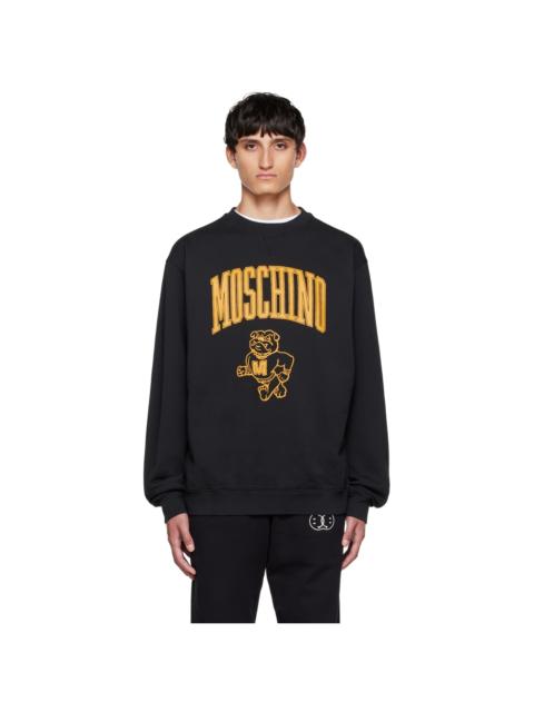 Moschino Black Varsity Sweatshirt