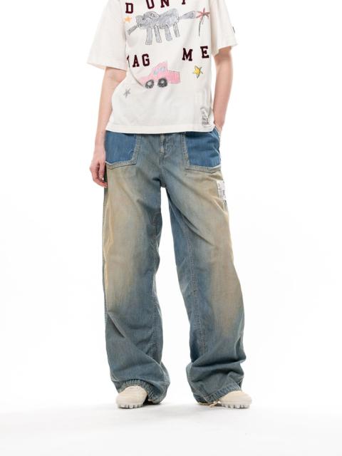 Maison MIHARAYASUHIRO Cut-Out Pocket Denim Pants