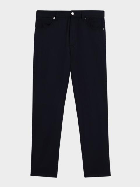 ZEGNA Men's Wool Straight Fit Five-Pocket Pants
