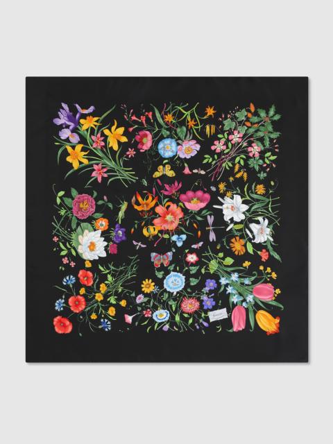 GUCCI Printed silk twill carré