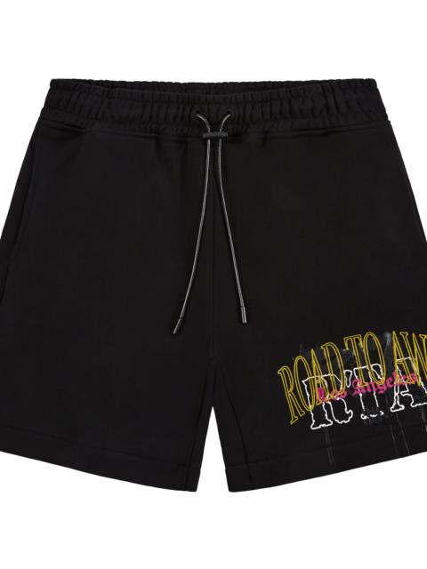 RTA Clyde Shorts "Black Mixed Logo" MCHPK909 B1196BKMDL