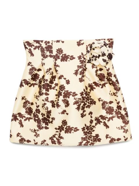 ELISABETTA FRANCHI floral-print skirt
