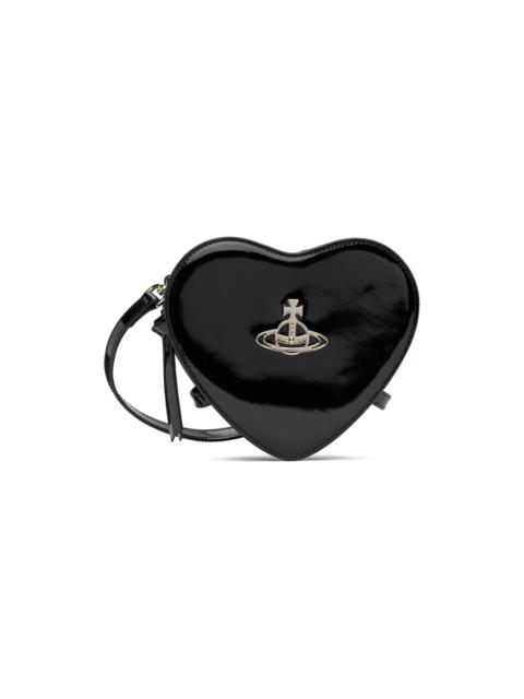 Vivienne Westwood Black Louise Heart Crossbody Bag