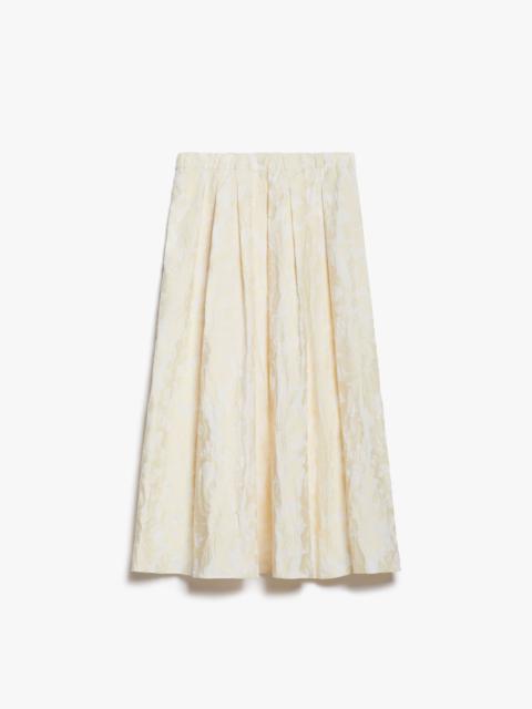 WEEKEND Max Mara ANZIO Full embroidered cotton skirt