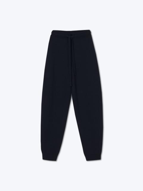 YLIA - Knitted track pants - Navy