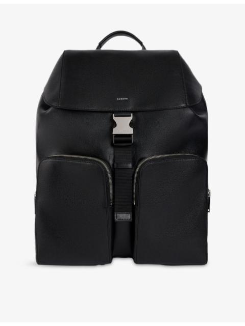 Sandro Buckled Leather Backpack