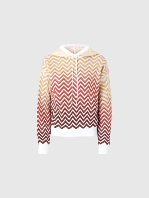 Missoni Dégradé chevron hooded sweatshirt