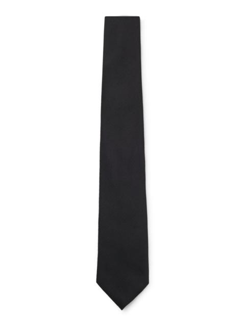 BOSS SILK TIE WITH SOLID WEAVE
