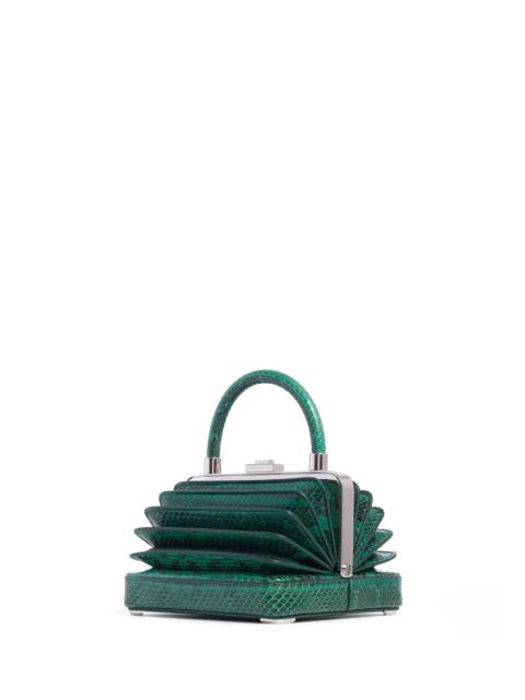 GABRIELA HEARST Small Diana Bag in Green Snakeskin