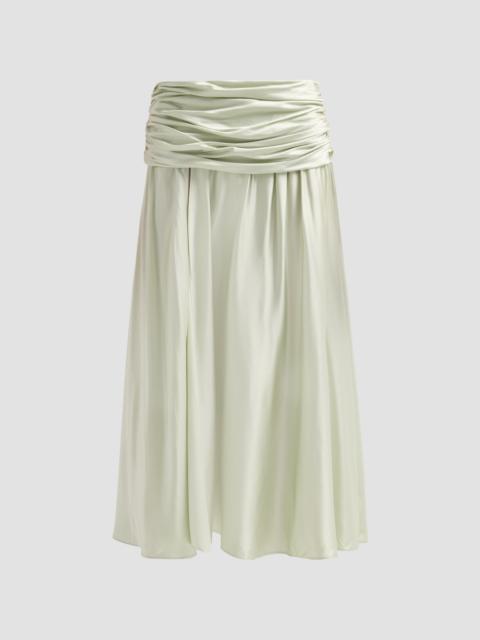 SIMKHAI Women's Gianna Draped Midi-Skirt - Mint