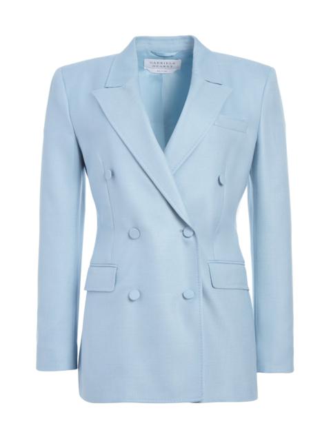 Gavin Blazer in Stone Blue SIlk Virgin Wool