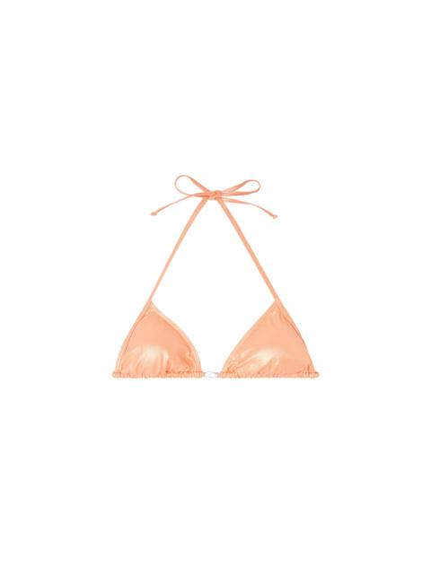 Diesel TRIANGLE BIKINI TOP IN SHIMMERY FABRIC