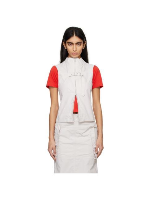 OPEN YY Gray Belted Vest