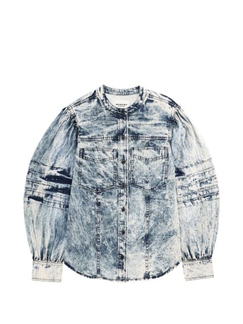Isabel Marant Étoile puff-sleeved denim shirt